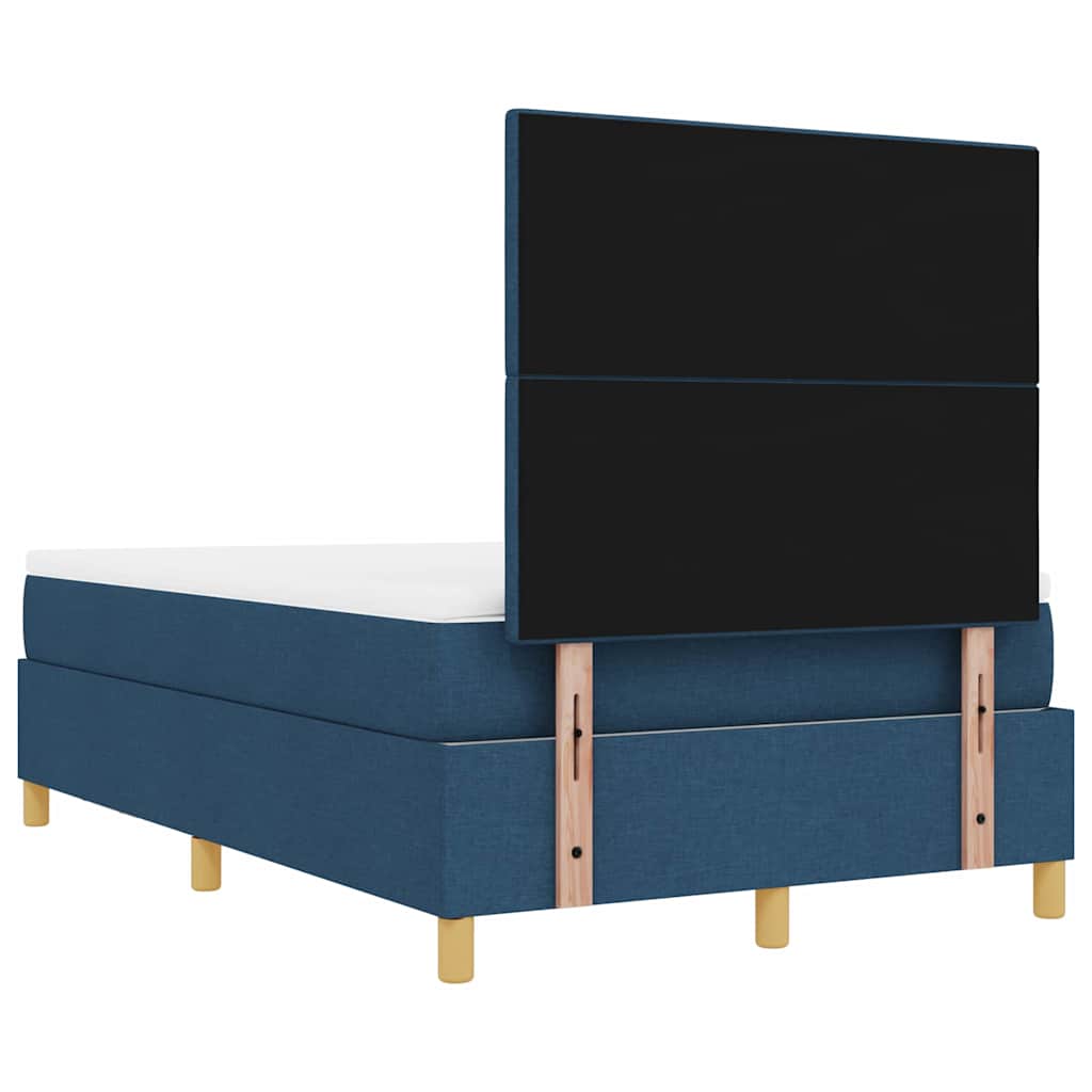 Krevet s opruga kutije s uzglavljem Plava 200 x 120 cm tkanina