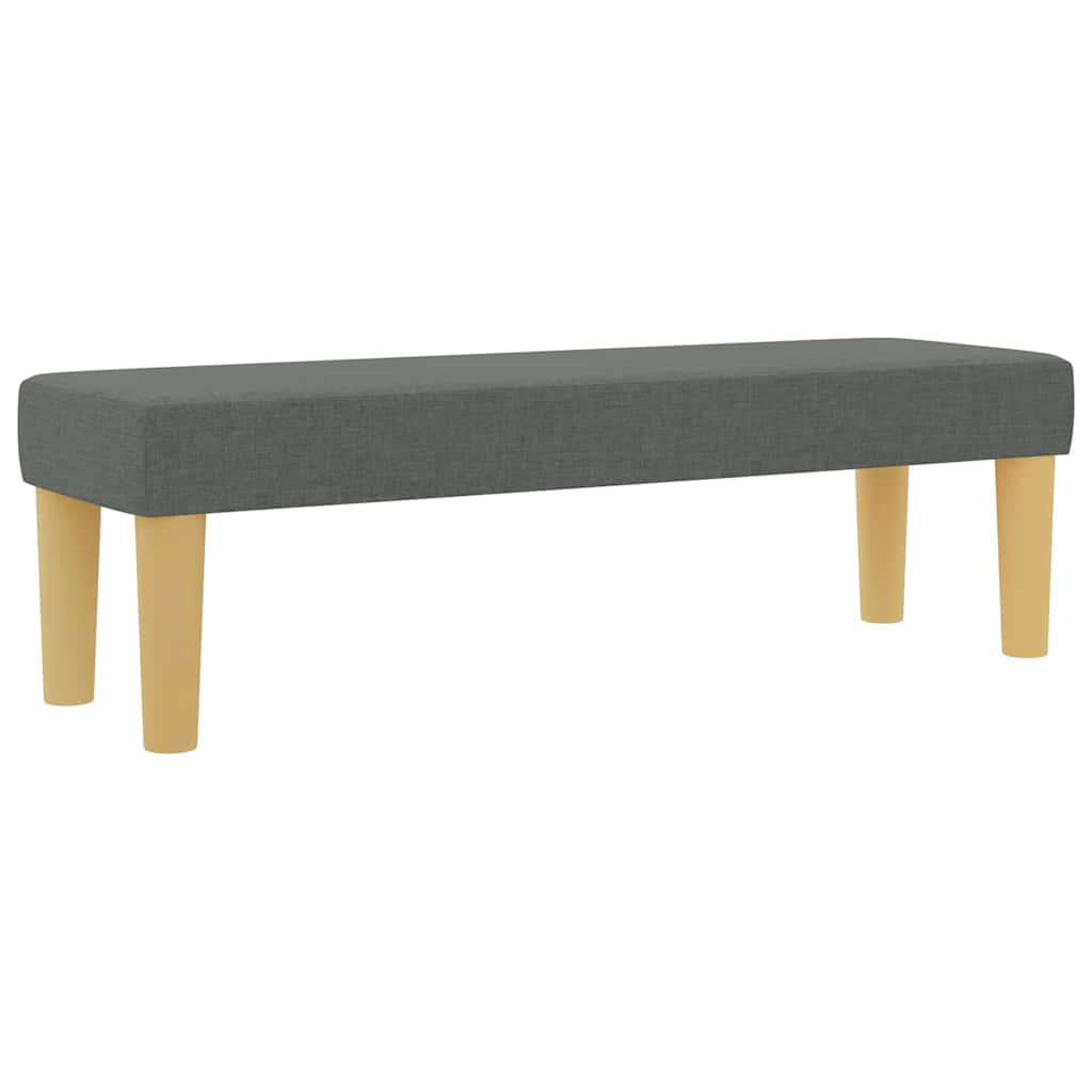 Krevet s opruga kutije Tamno siva 200 x 140 cm tkanina