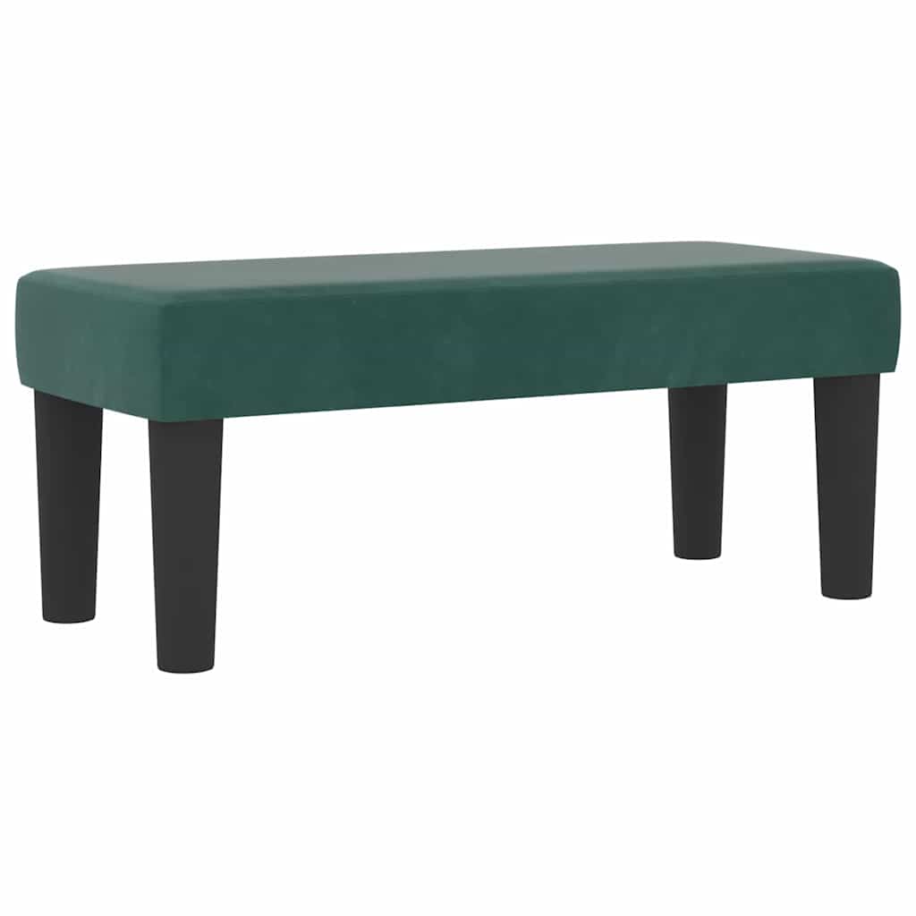 Krevet s opruga kutije Tamnozelena 200 x 100 cm Baršun