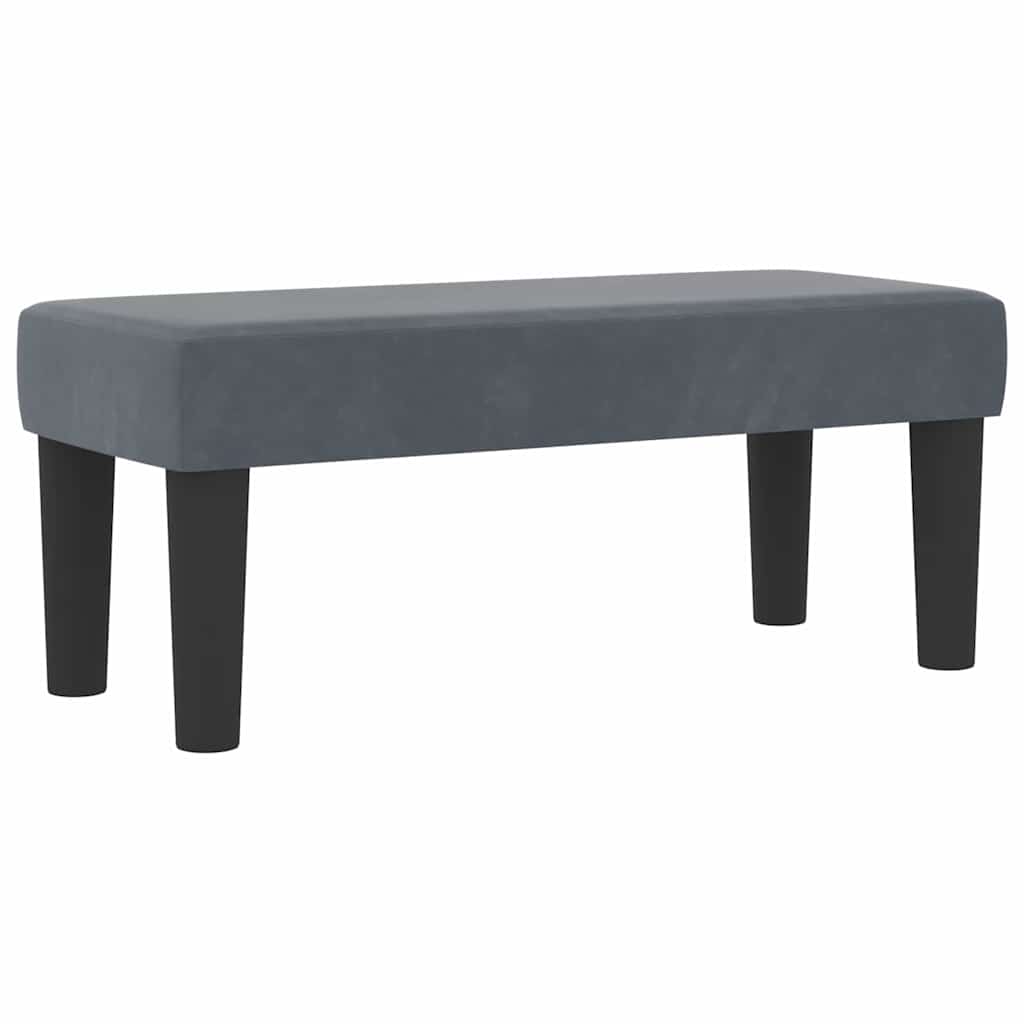 Krevet s opruga kutije Tamno siva 200 x 80 cm Baršun