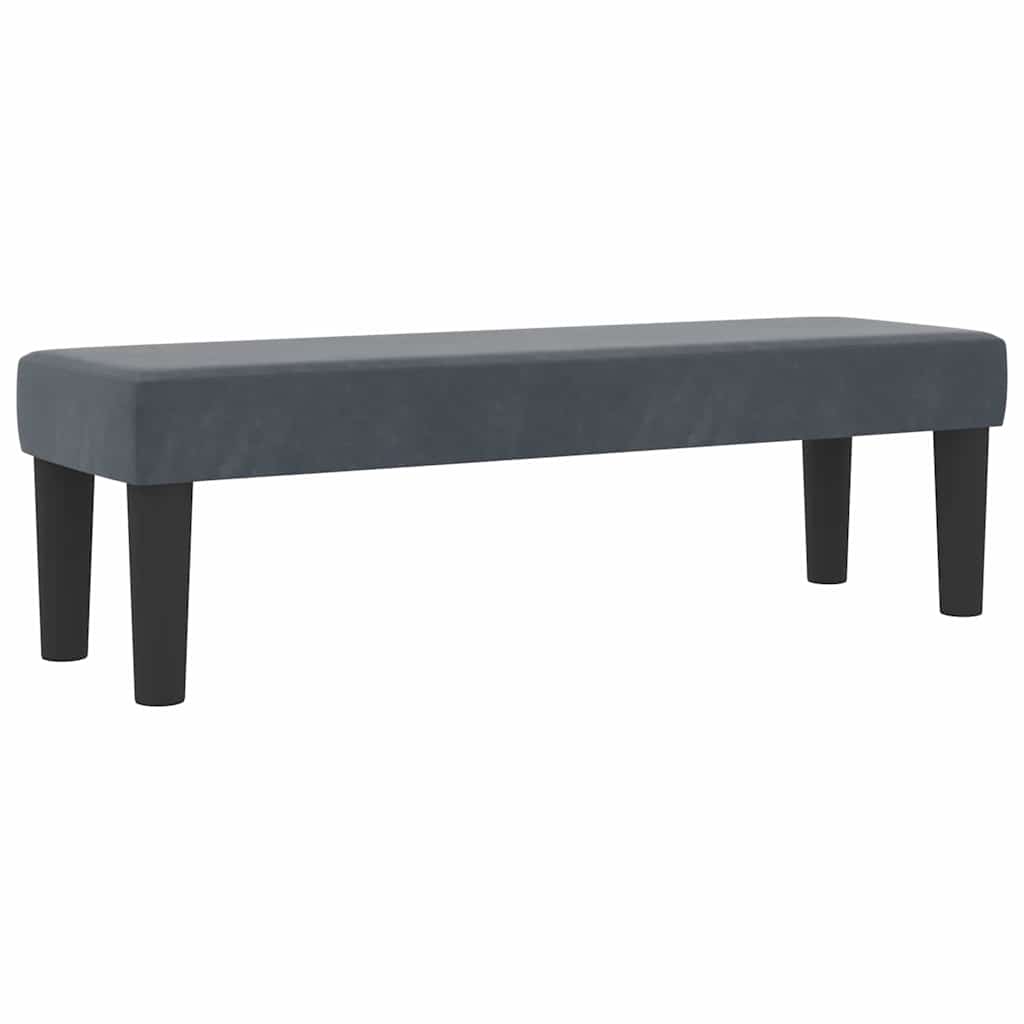 Krevet s opruga kutije Tamno siva 200 x 120 cm Baršun