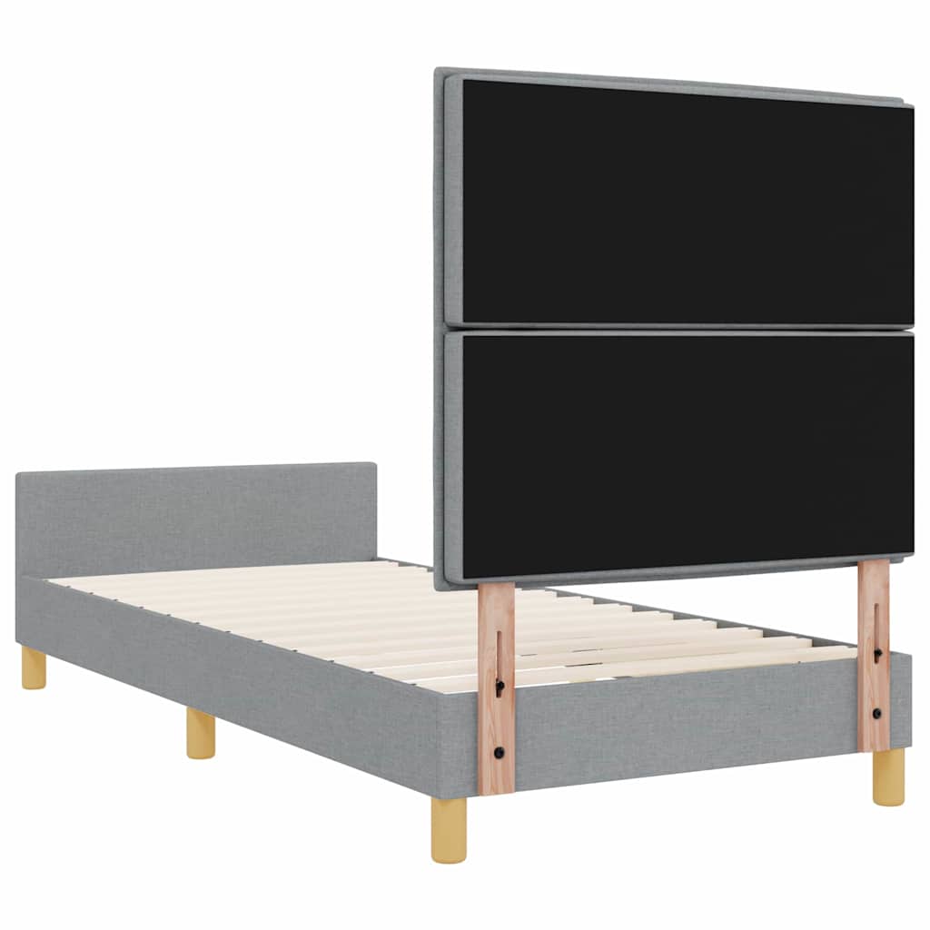 Krevetna konstrukcija Svjetlosiva 80 x 200 cm tkanina
