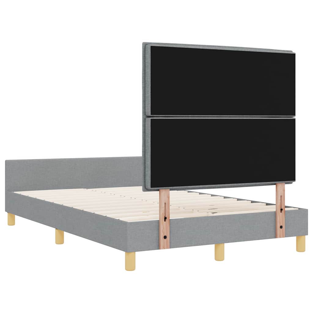 Krevetna konstrukcija Svjetlosiva 120 x 190 cm tkanina