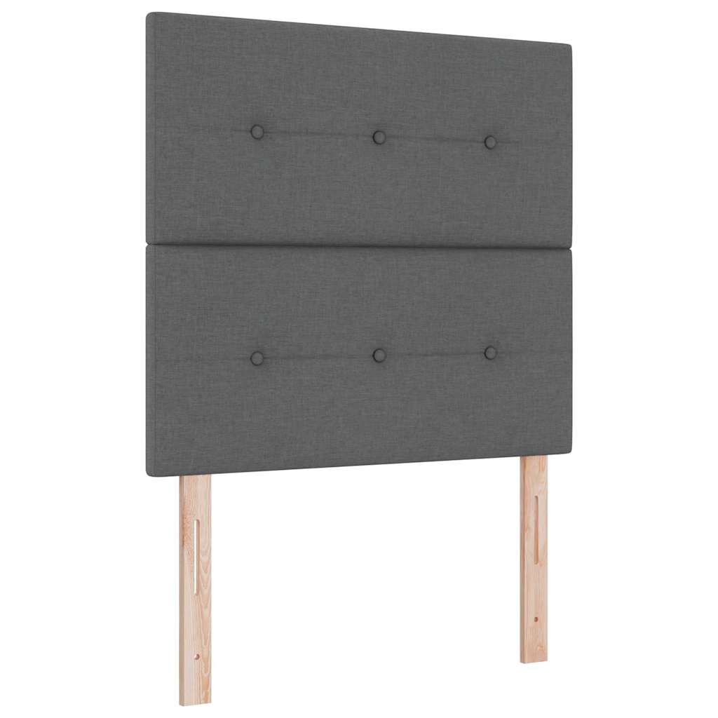 Krevetna konstrukcija Tamno siva 80 x 200 cm tkanina