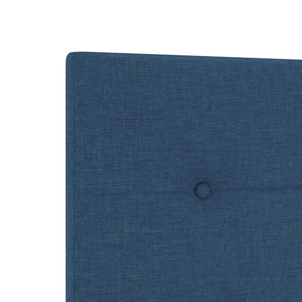 Krevetna konstrukcija s uzglavljem Plava 80 x 200 cm tkanina