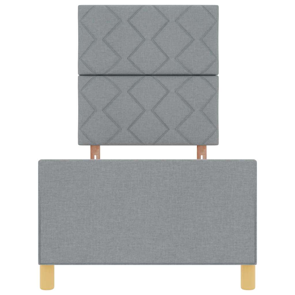 Krevetna konstrukcija Svjetlosiva 80 x 200 cm tkanina
