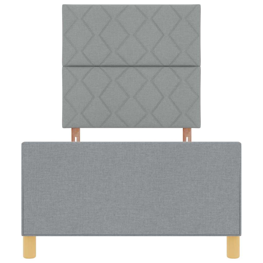 Krevetna konstrukcija Svjetlosiva 100 x 200 cm tkanina