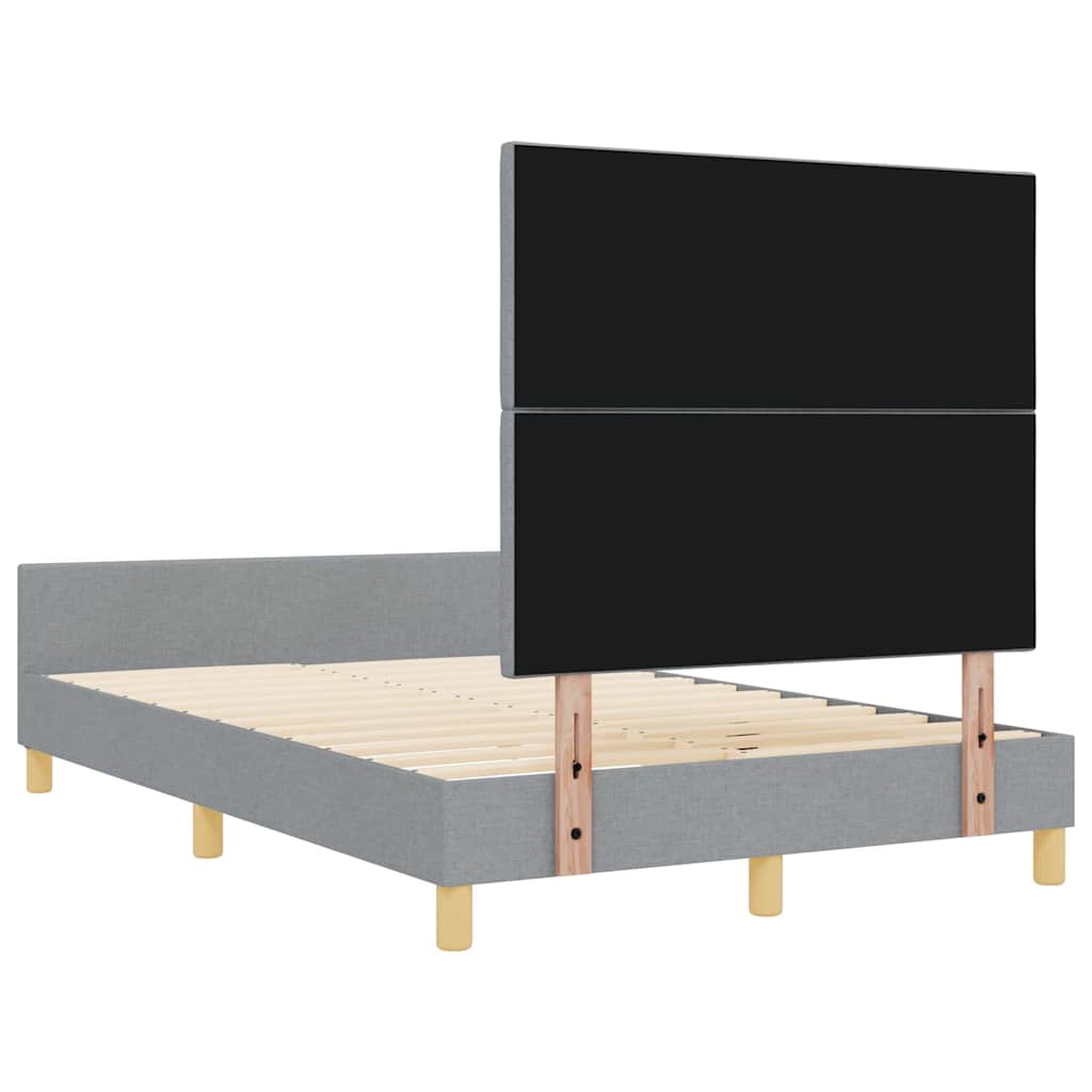 Krevetna konstrukcija Svjetlosiva 120 x 200 cm tkanina