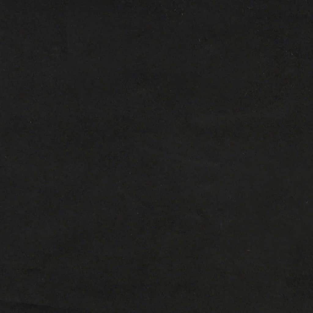 Krevet s opruga kutije s uzglavljem Crna 140 x 200 cm Baršun