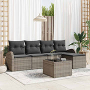 Set sofe s jastukom s pohranom 6 pcs Siva poliratan