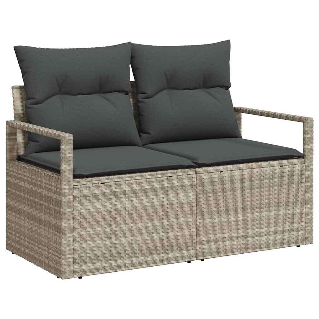 Set sofe s jastukom 5 pcs Svijetlo siva i tamno siva poliratan