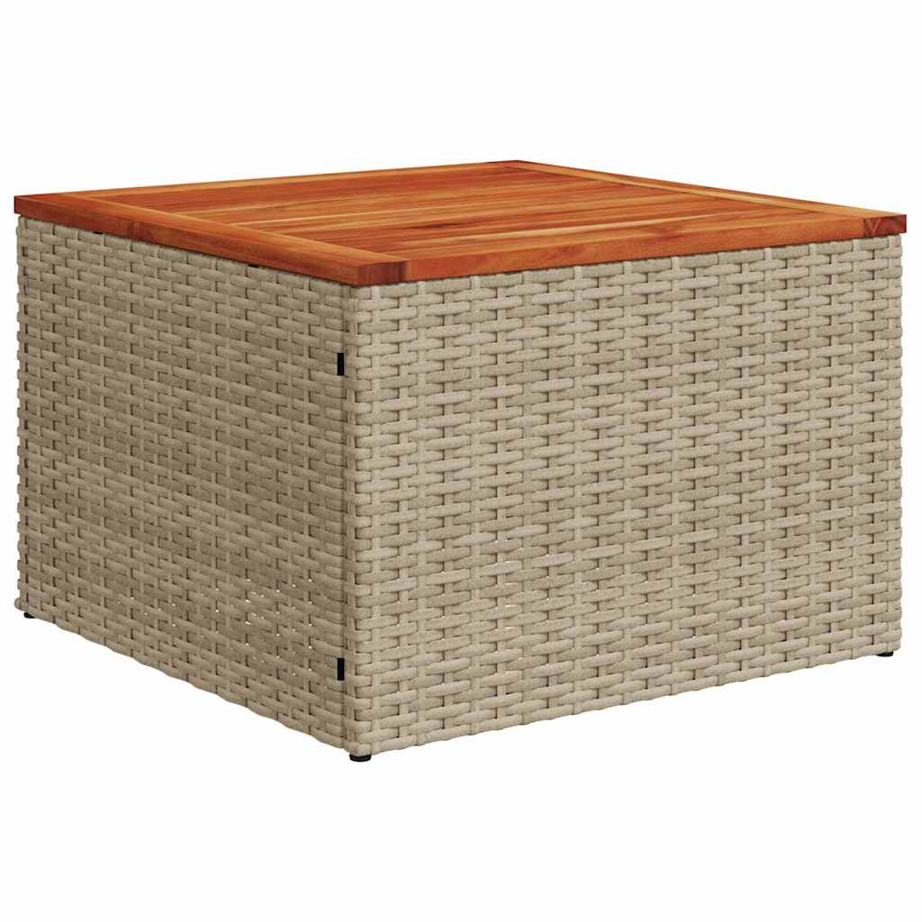Sjedeća garnitura za vrt s pohranom 8 pcs Bež Poli ratan