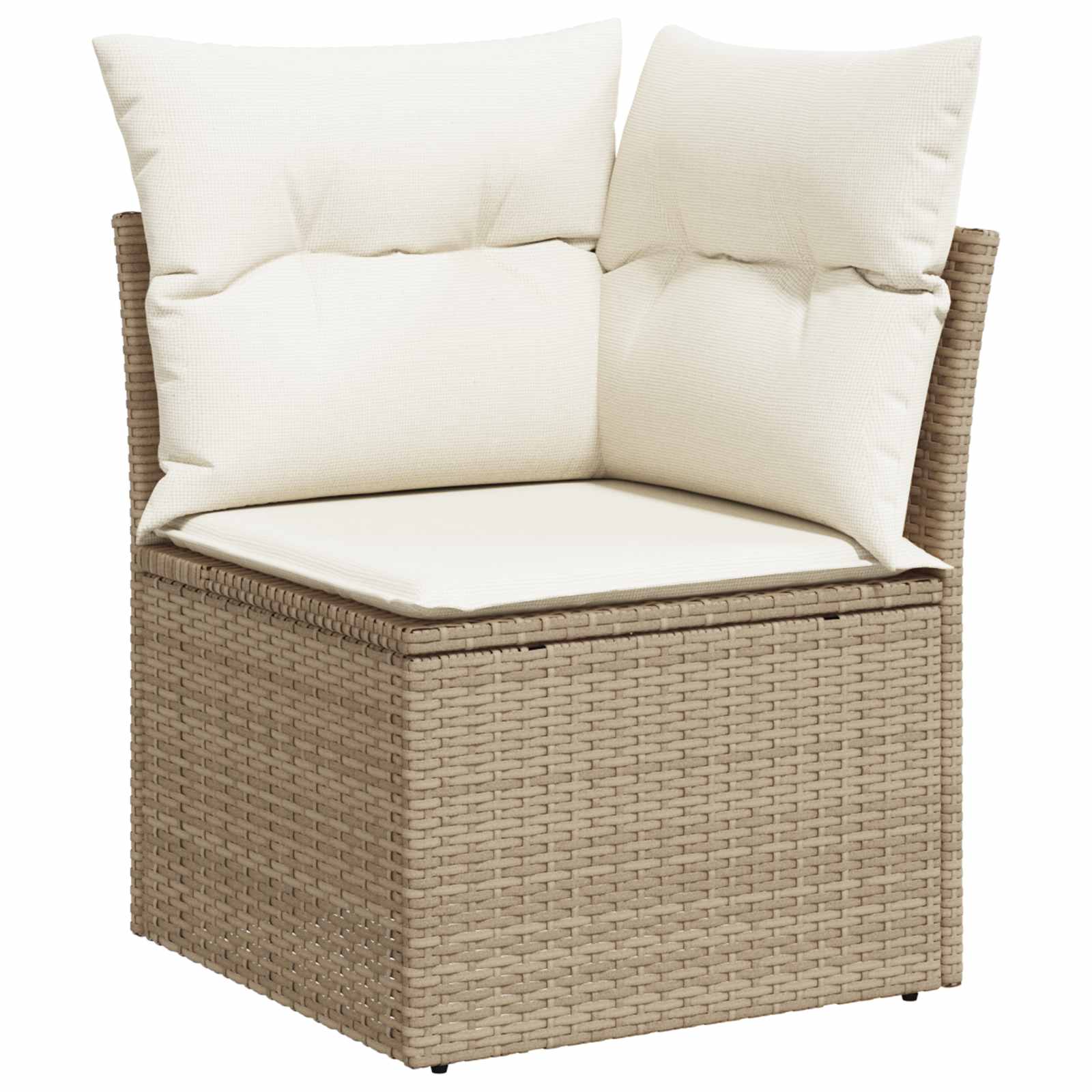 Set sofe s jastukom s pohranom Bež i krema poliratan