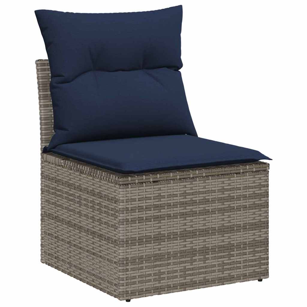Sjedeća garnitura za vrt s jastukom s pohranom 5 pcs Poli ratan