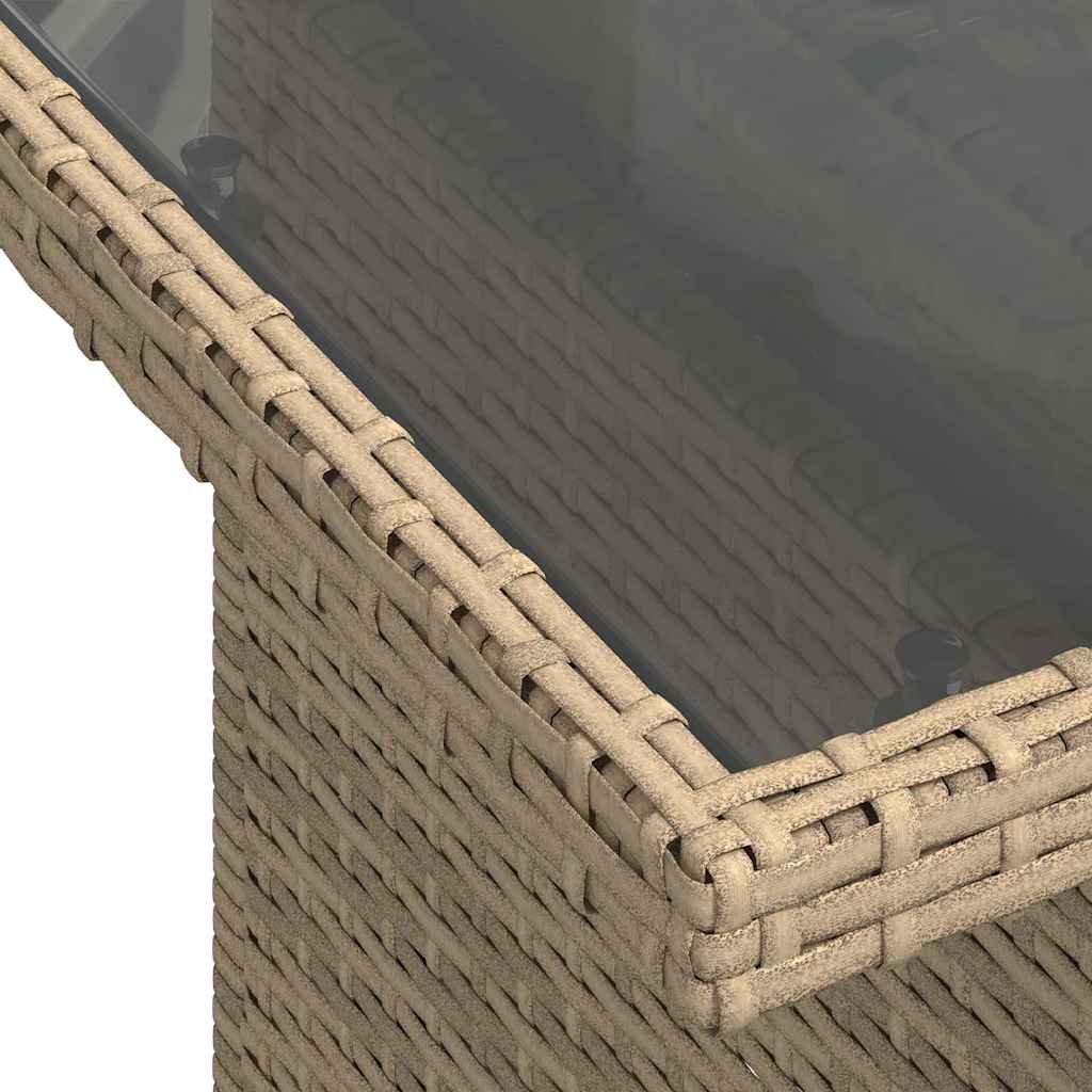Sjedeća garnitura za vrt 8 pcs Bež poliratan