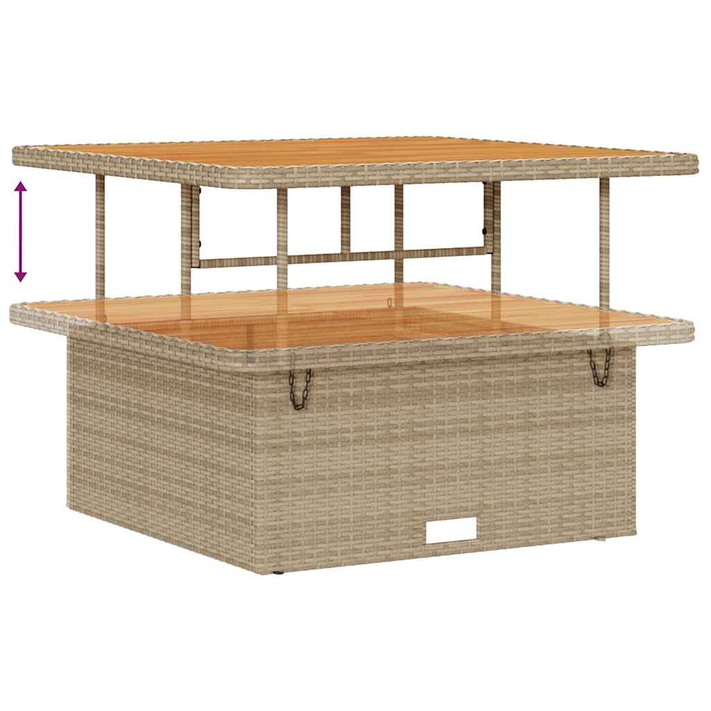 Sjedeća garnitura za vrt s jastukom 12 pcs Bež i krema