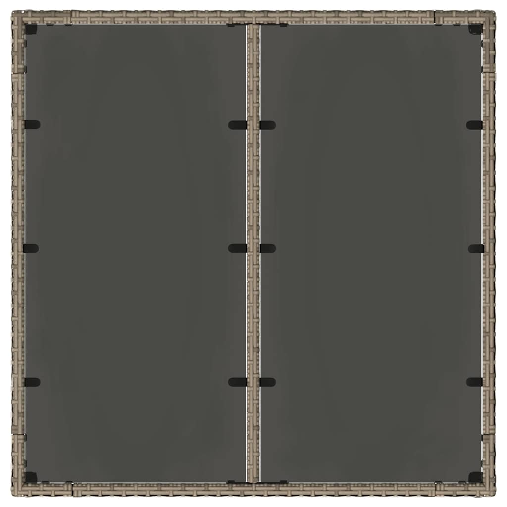 Vrtni set za objed 3 pcs Siva poliratan