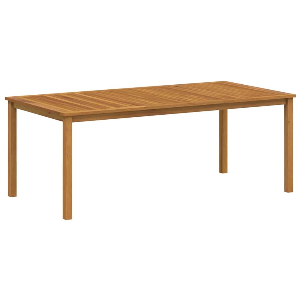 Vrtni set za objed 9 pcs Bež Čvrsto drvo akacije