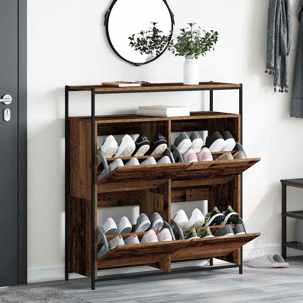 Ormar za cipele Staro drvo 100 x 34 x 112 cm Konstruirano drvo