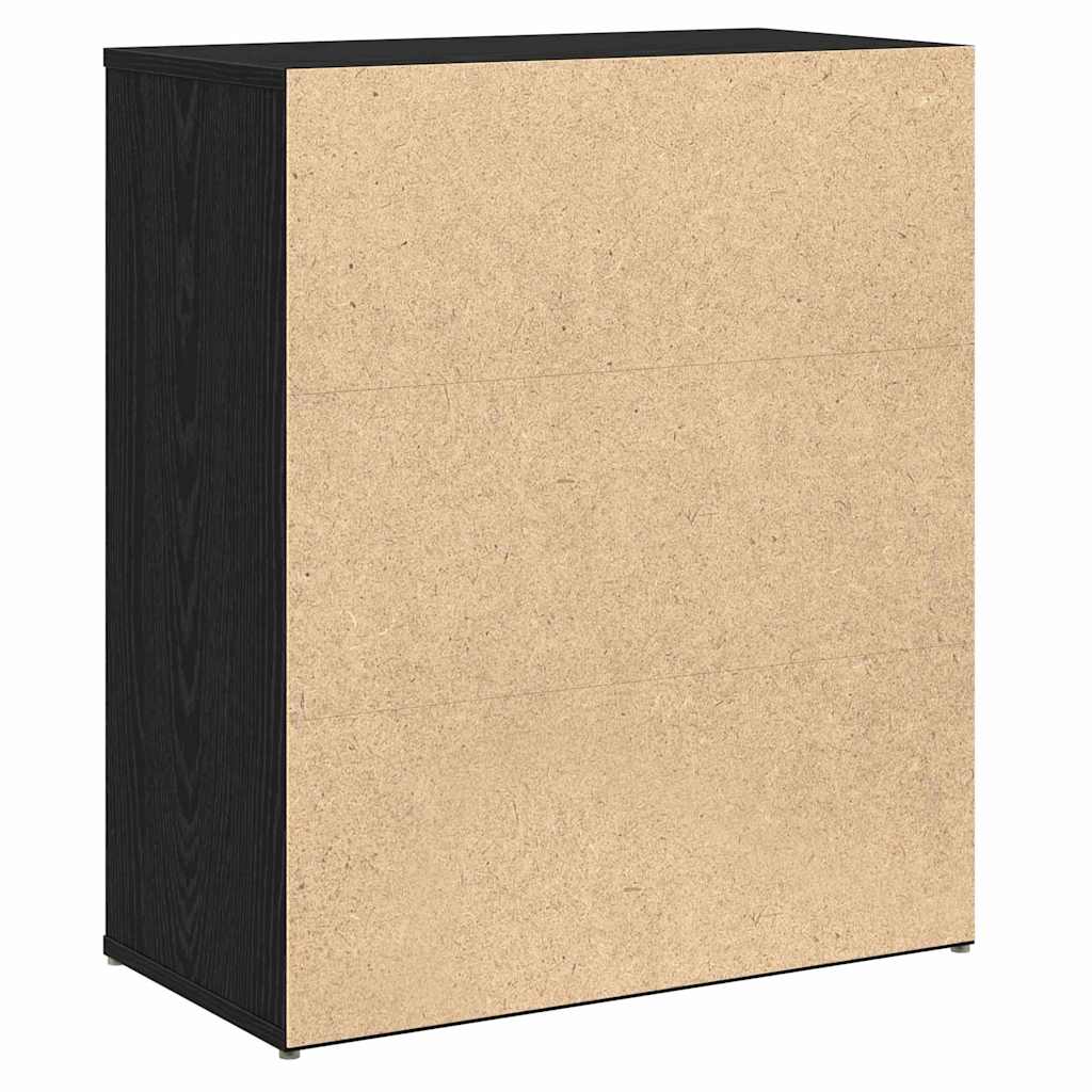 Kreveta 2 pcs Crni hrast 60 x 31 x 70 cm Konstruirano drvo