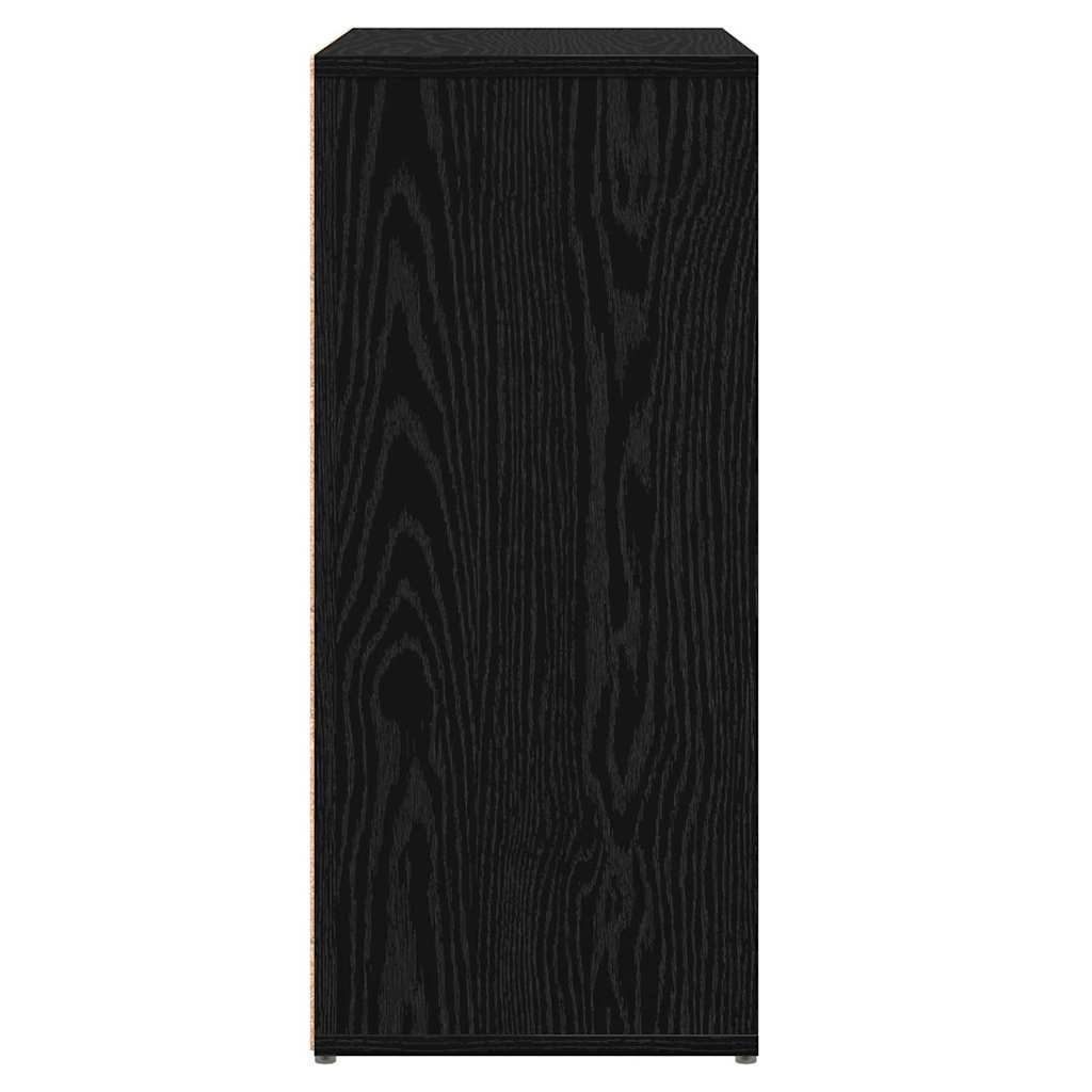 Kreveta 2 pcs Crni hrast 60 x 31 x 70 cm Konstruirano drvo
