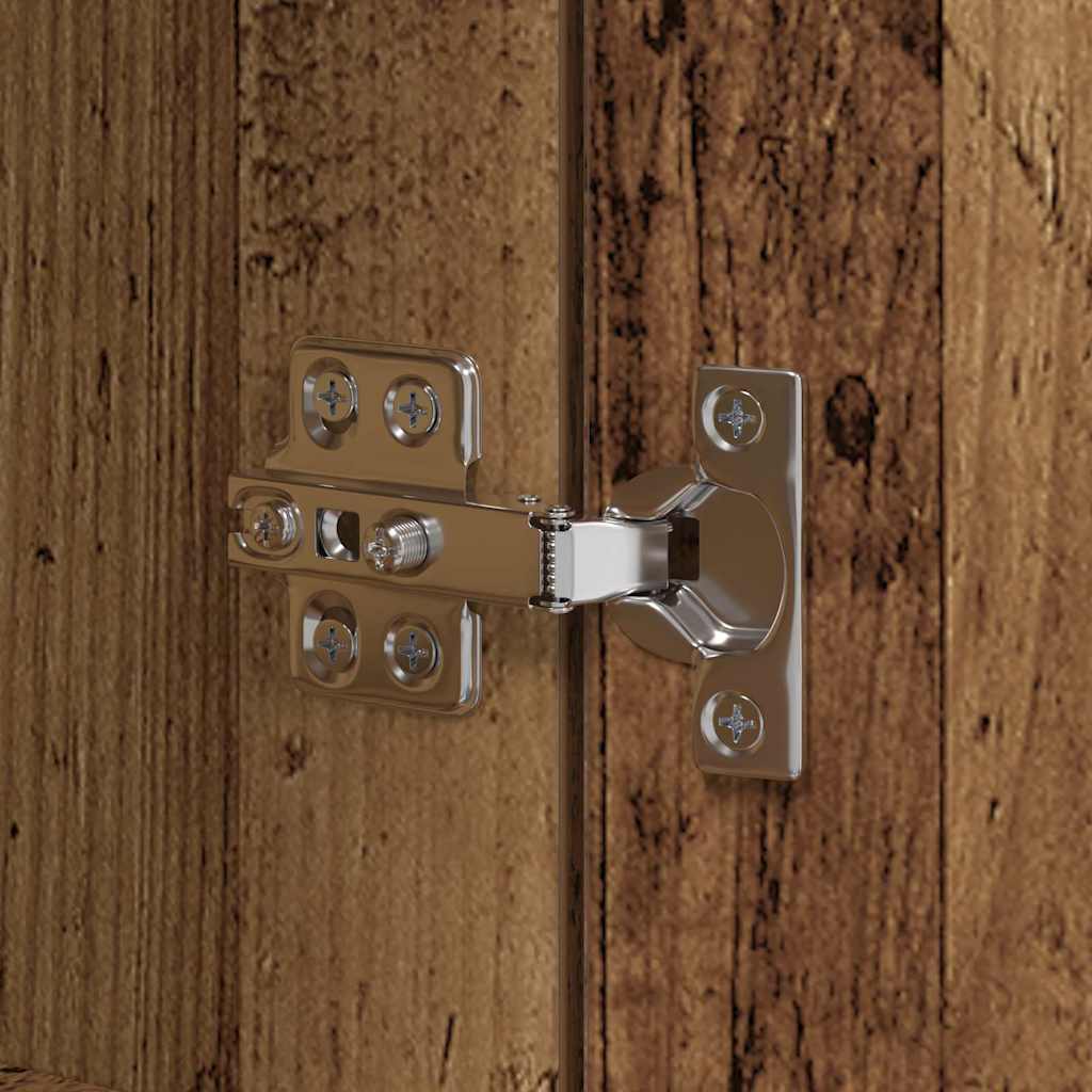 Kuhinjski bufet s policom 2 pcs Staro drvo 60 x 50 x 180 cm