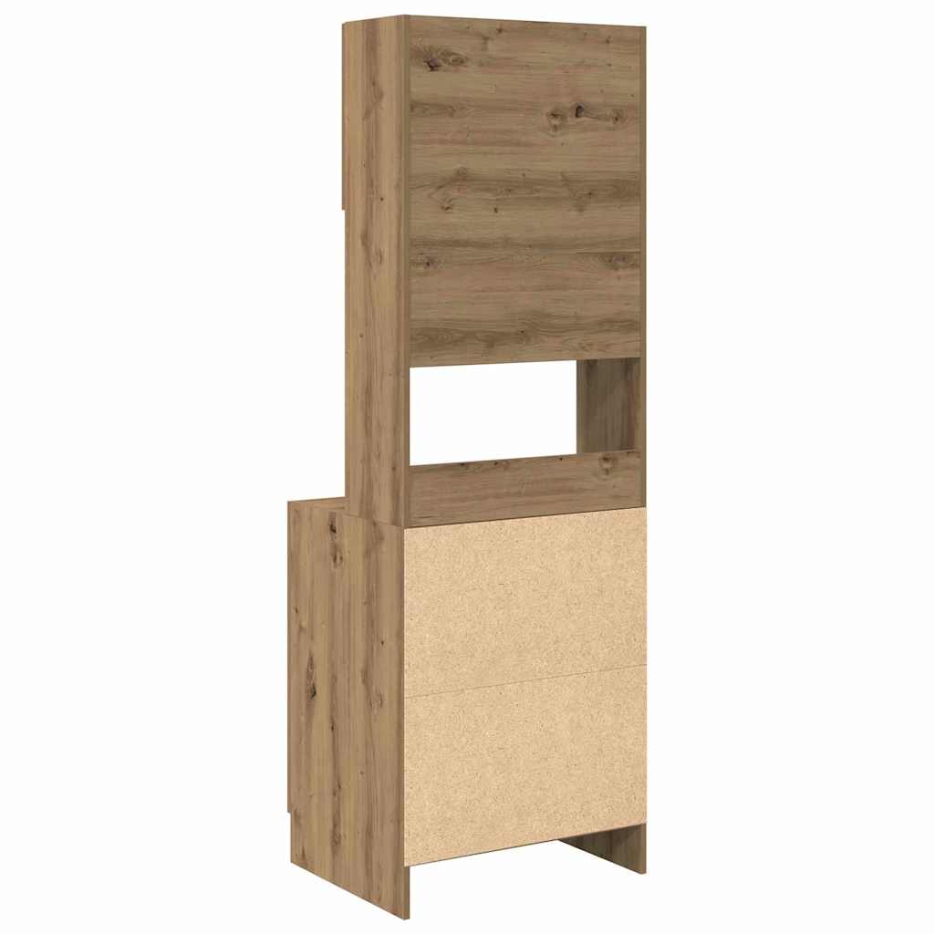 Kuhinjski bufet 2 pcs Umjetnički hrast 60 x 50 x 180 cm