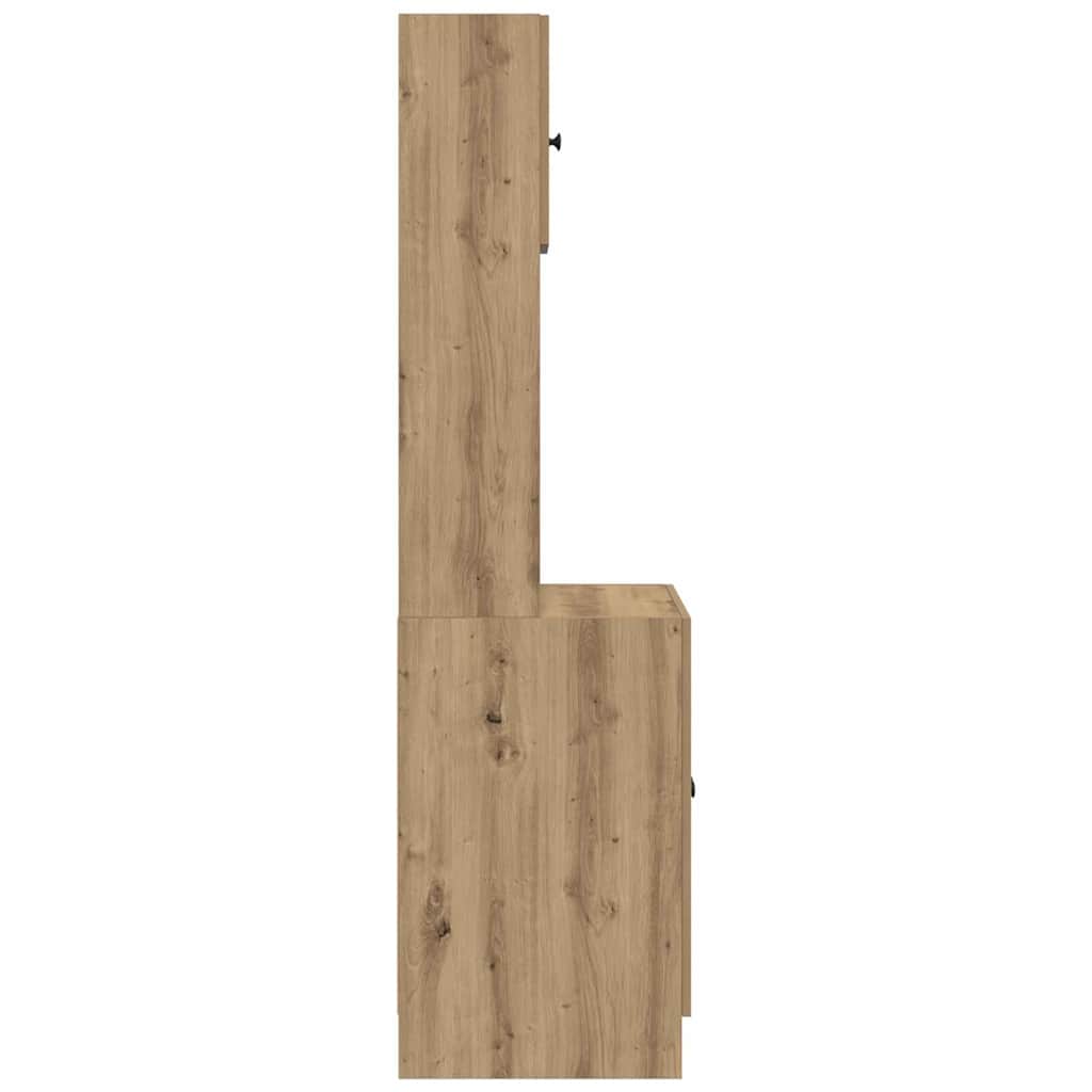 Kuhinjski bufet 2 pcs Umjetnički hrast 60 x 50 x 180 cm