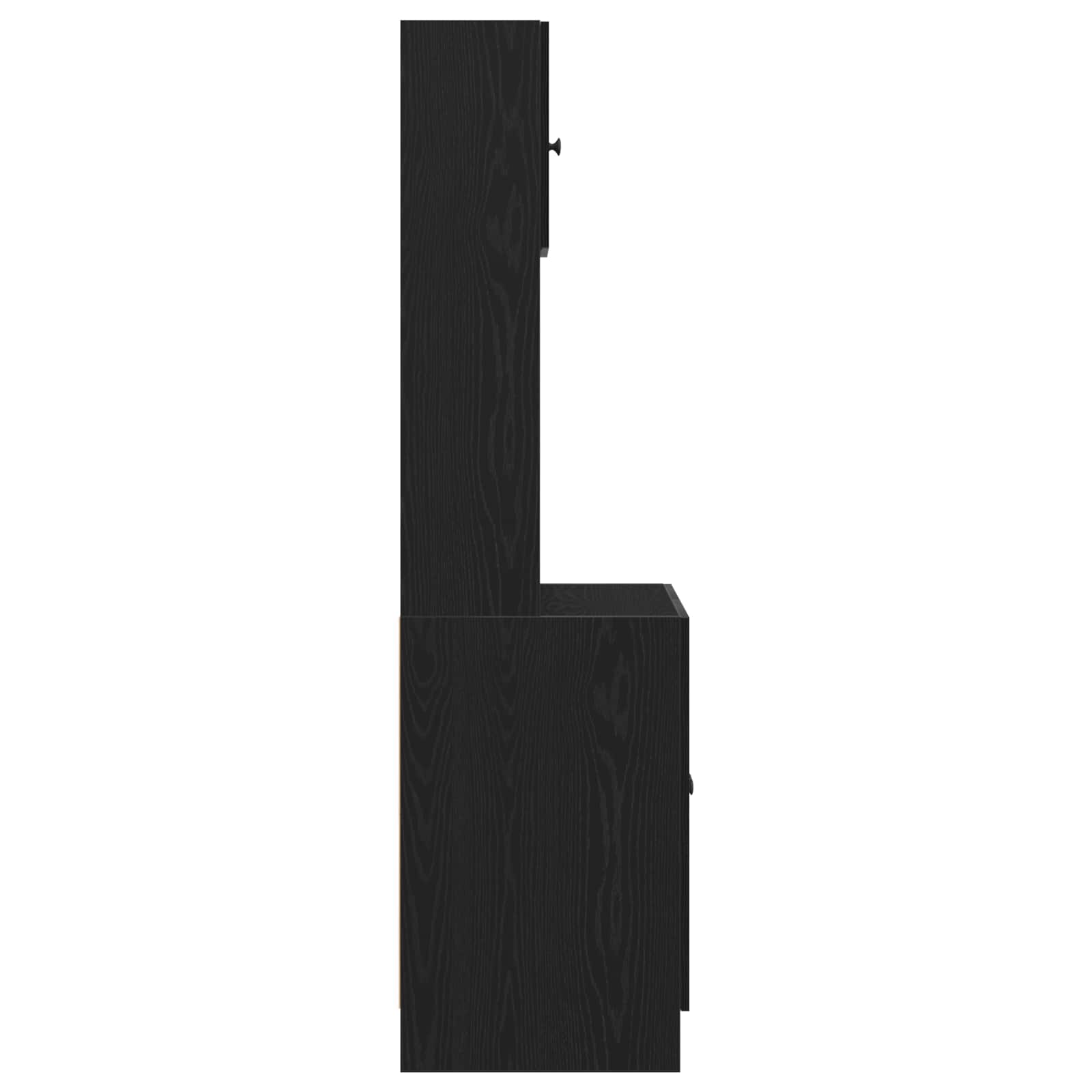 Kuhinjski bufet s policom 2 pcs Crni hrast 60 x 50 x 180 cm
