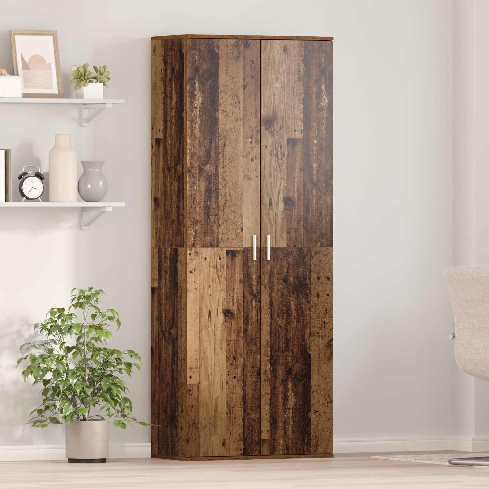 Highboard Staro drvo 70 x 33.5 x 180 cm Konstruirano drvo