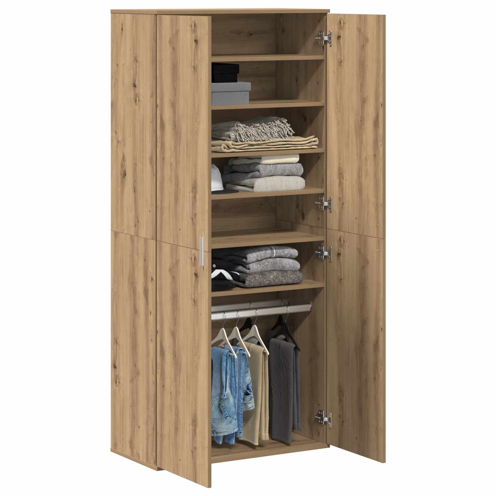 Highboard hrast artisan 80 x 39 x 178 cm Konstruirano drvo