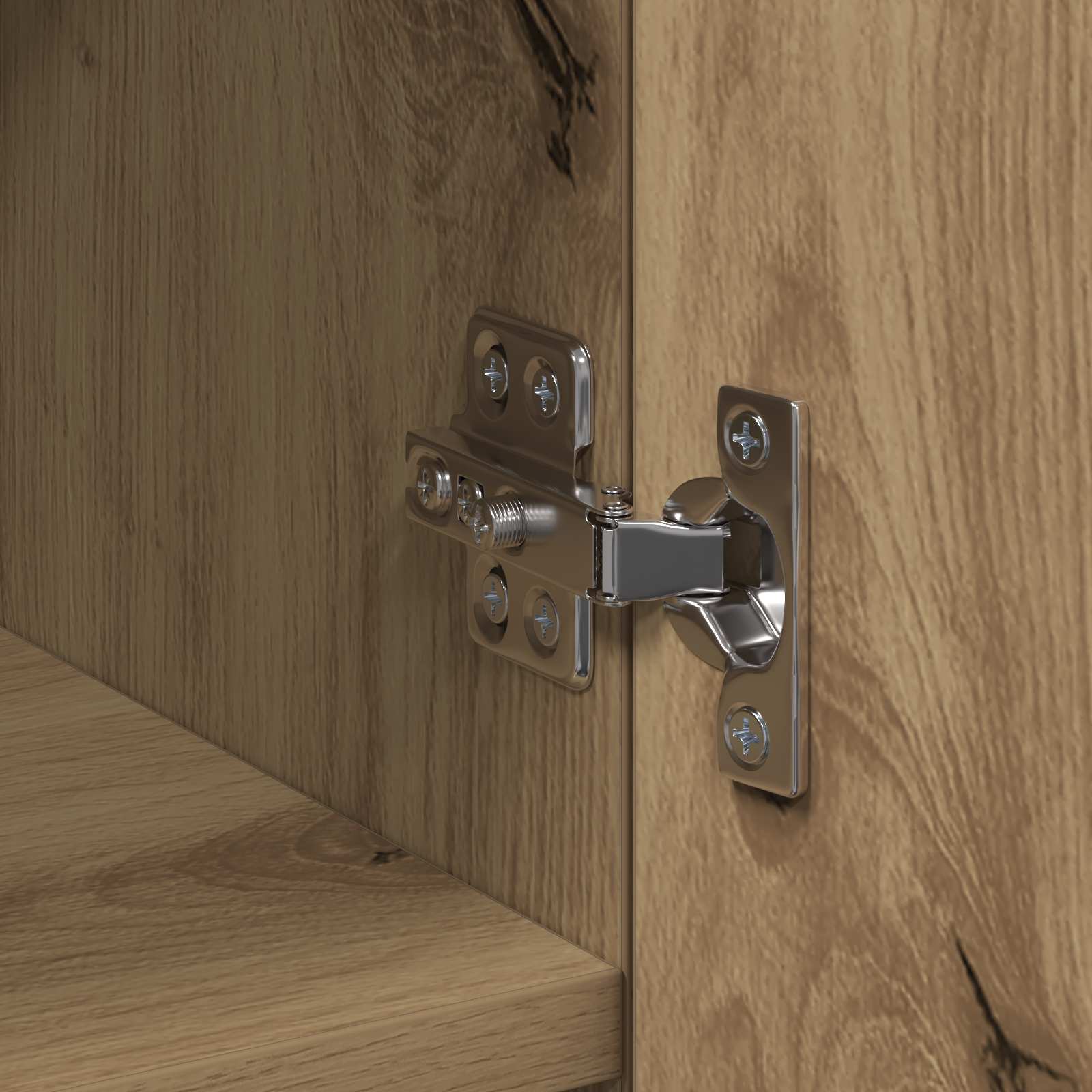 Highboard 2 pcs Umjetnički hrast 50 x 42,5 x 185 cm