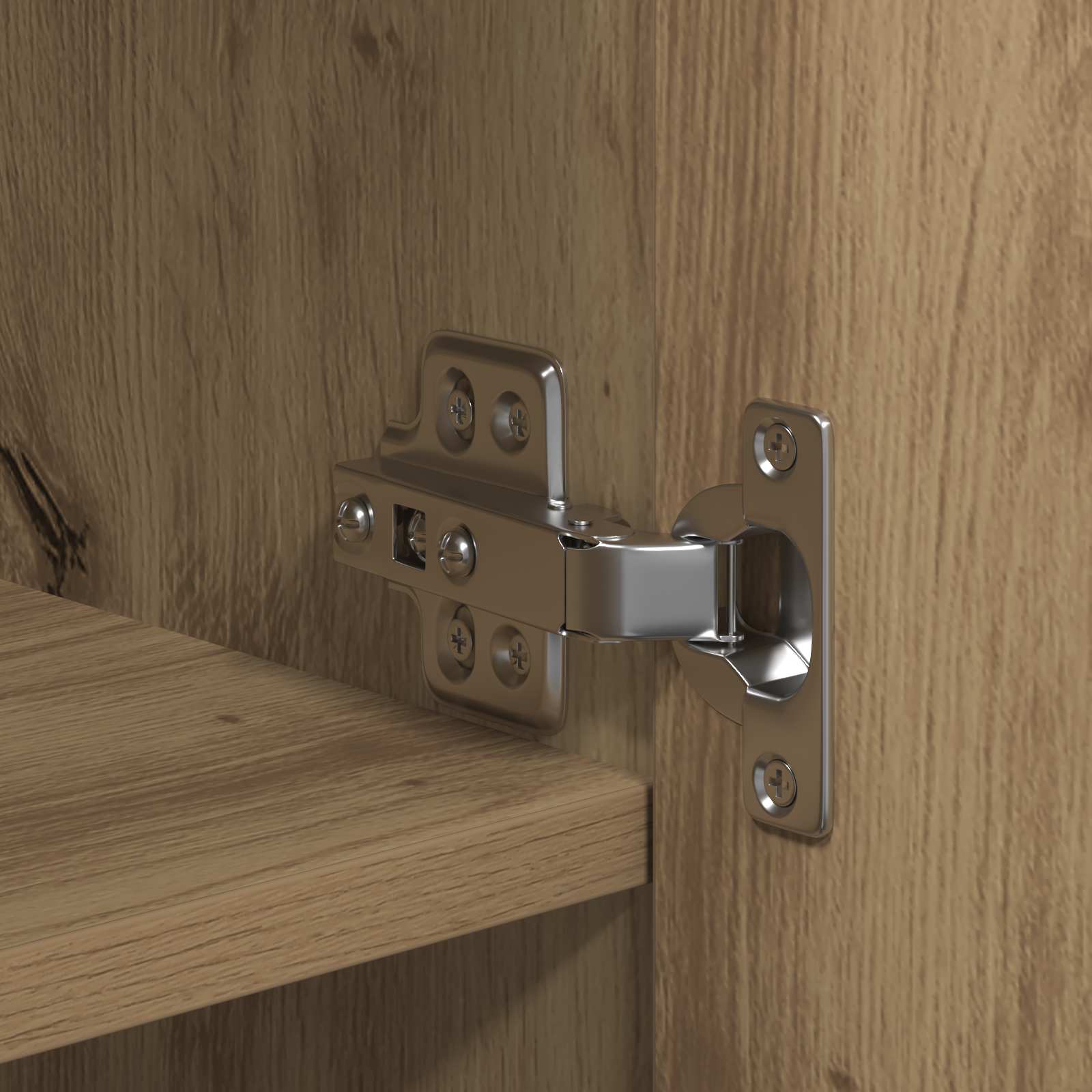 Highboard 2 pcs Umjetnički hrast 70 x 42,5 x 185 cm