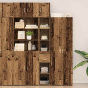 Ormarić za pohranu 2 pcs Staro drvo 30 x 42,5 x 225 cm