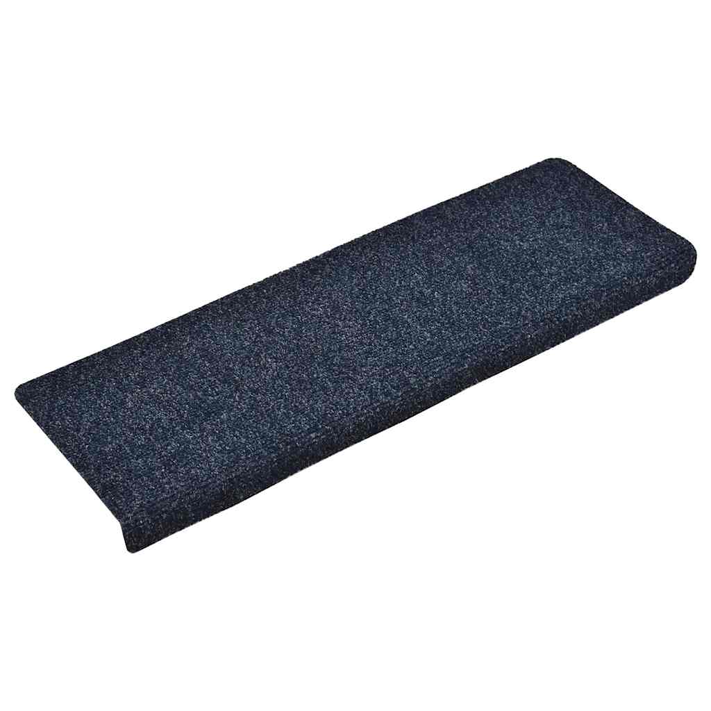 Prostirke za stepenice samoljepljive 30 kom 65x21x4 cm plave pravokutne rubove