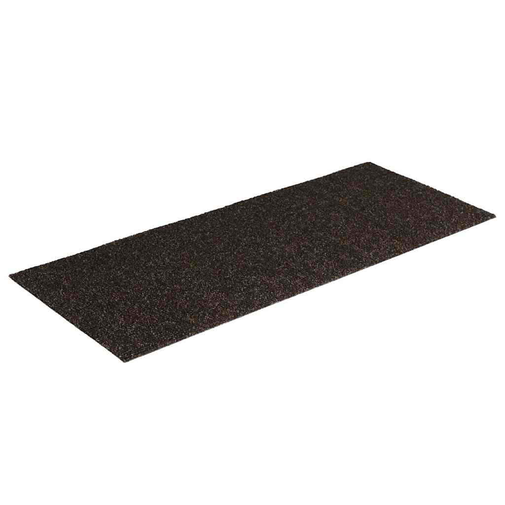 Prostirke za stepenice samoljepljive 30 kom 60x25 cm tamnosmeđe pravokutne