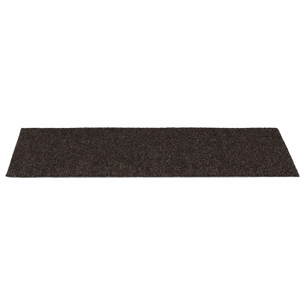 Prostirke za stepenice samoljepljive 30 kom 60x25 cm tamnosmeđe pravokutne