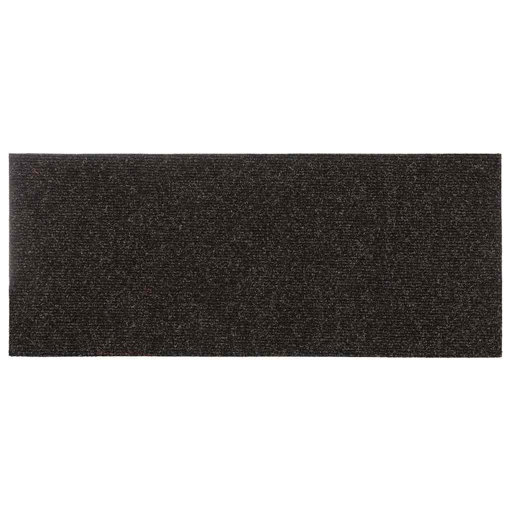 Prostirke za stepenice samoljepljive 30 kom 60x25 cm tamnosmeđe pravokutne