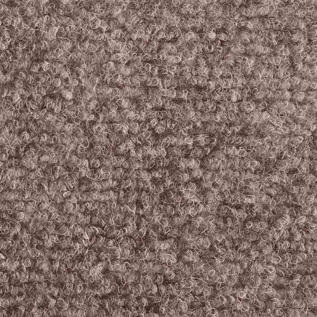Prostirke za stepenice samoljepljive 20 kom 65x21x4 cm svijetlosmeđa pravokutni rub