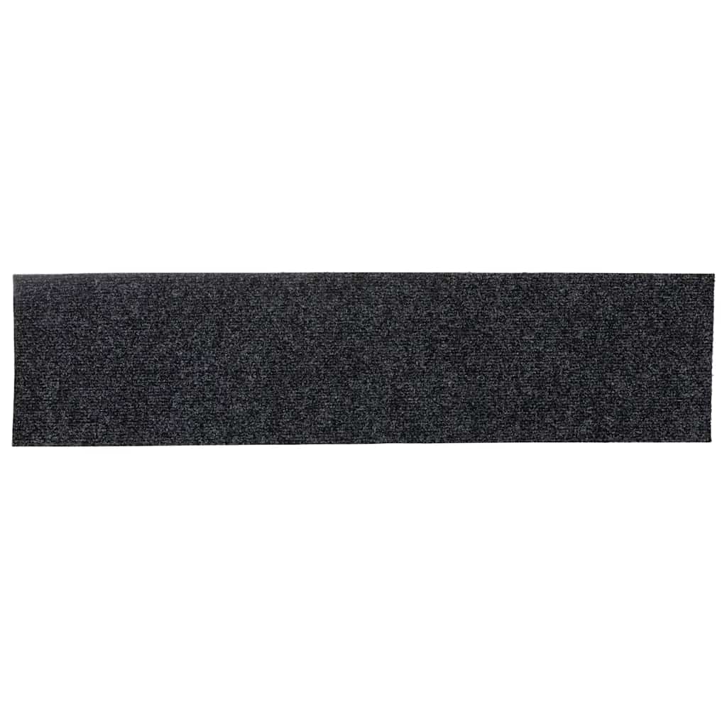 Prostirke za stepenice samoljepljive 30 kom 76x20 cm tamnosive pravokutne