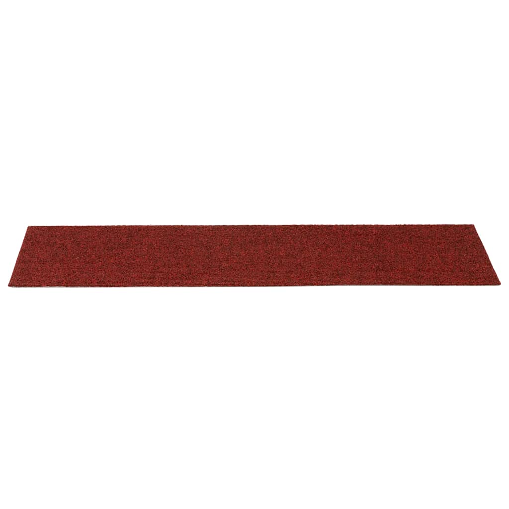 Prostirke za stepenice samoljepljive 30 kom 76x20 cm bordo crvene pravokutne