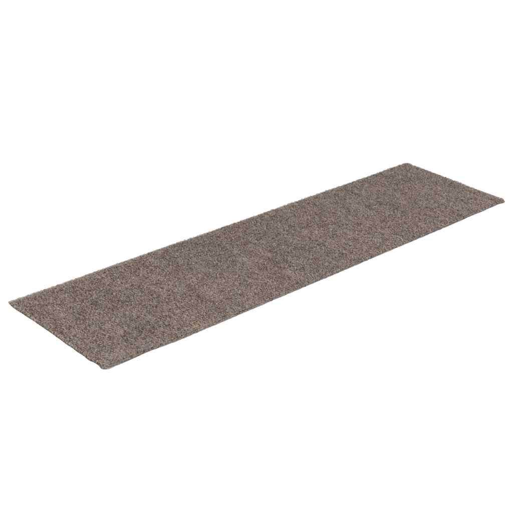 Prostirke za stepenice samoljepljive 30 kom 76x20 cm bež pravokutne