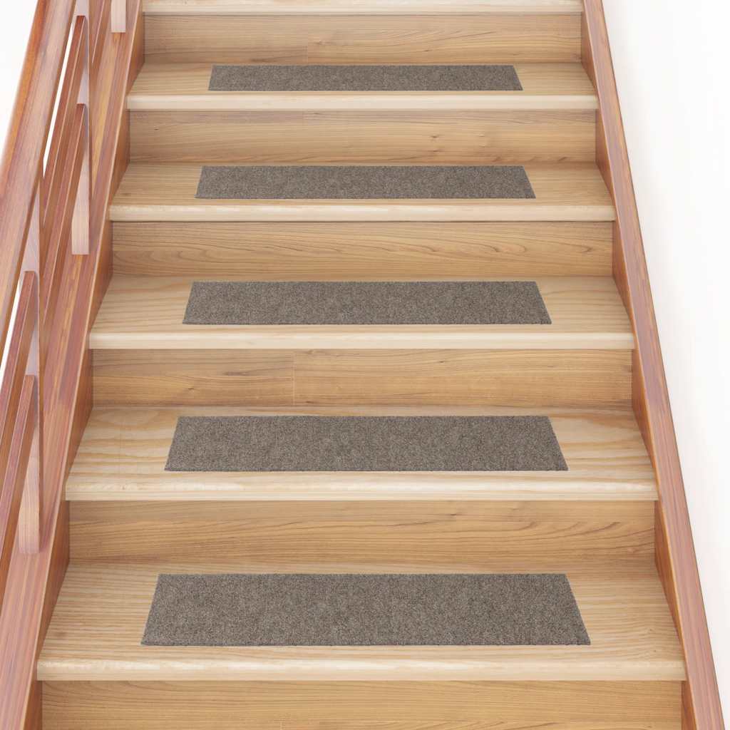 Prostirke za stepenice samoljepljive 30 kom 76x20 cm bež pravokutne