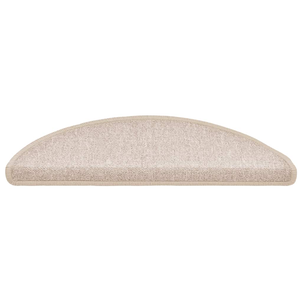 Prostirke za stepenice 30 kom 56x17x3 cm poluokrugle boje taupe