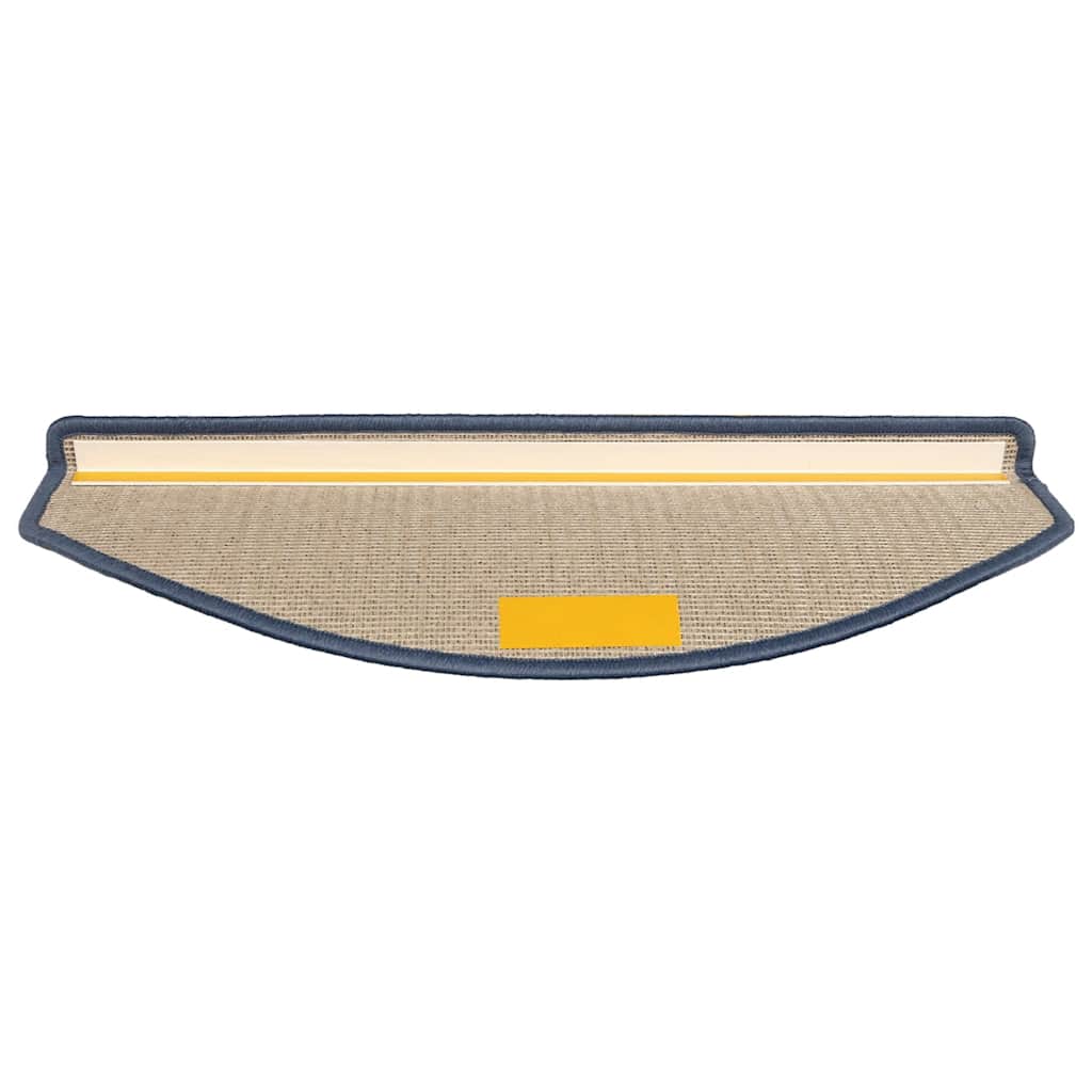 Prostirke za stepenice 30 kom 65x24x4 cm svijetlo sive i plave poluokrugle velike