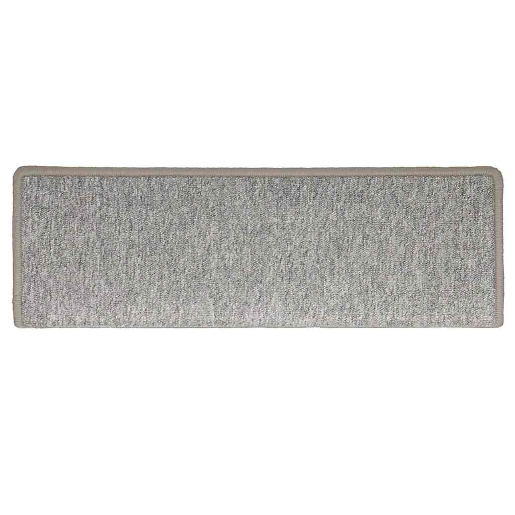 Prostirke za stepenice 30 kom 65x21x4 cm svijetlo sive pravokutne rubove