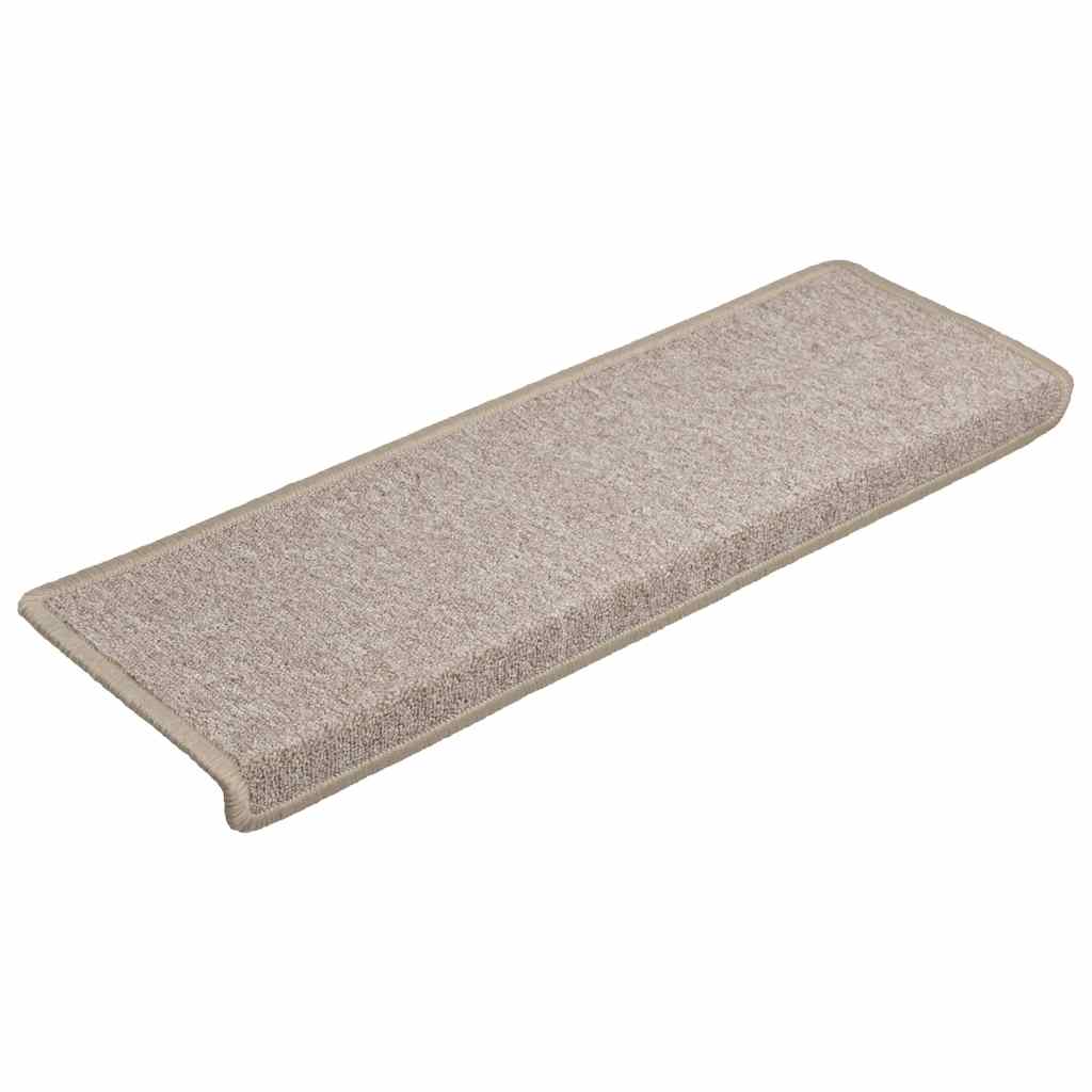 Prostirke za stepenice 30 kom 65x21x4 cm taupe pravokutni rub