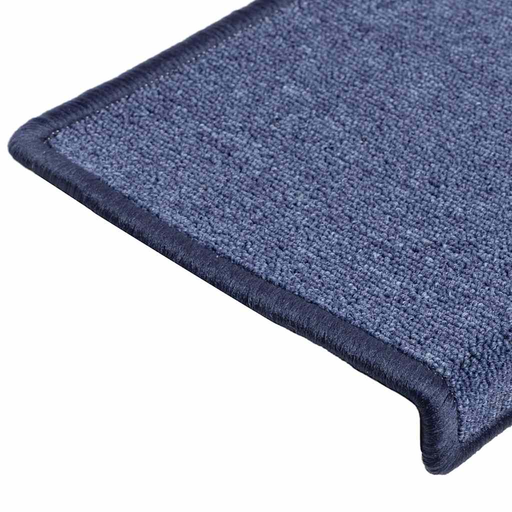 Prostirke za stepenice 30 kom 65x21x4 cm plave pravokutne rubove
