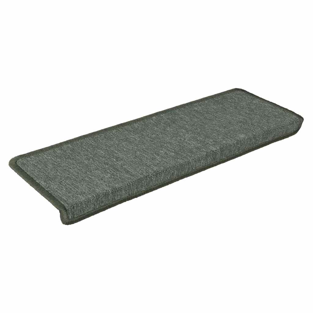 Prostirke za stepenice 30 kom 65x21x4 cm tamnozelene pravokutne rubove
