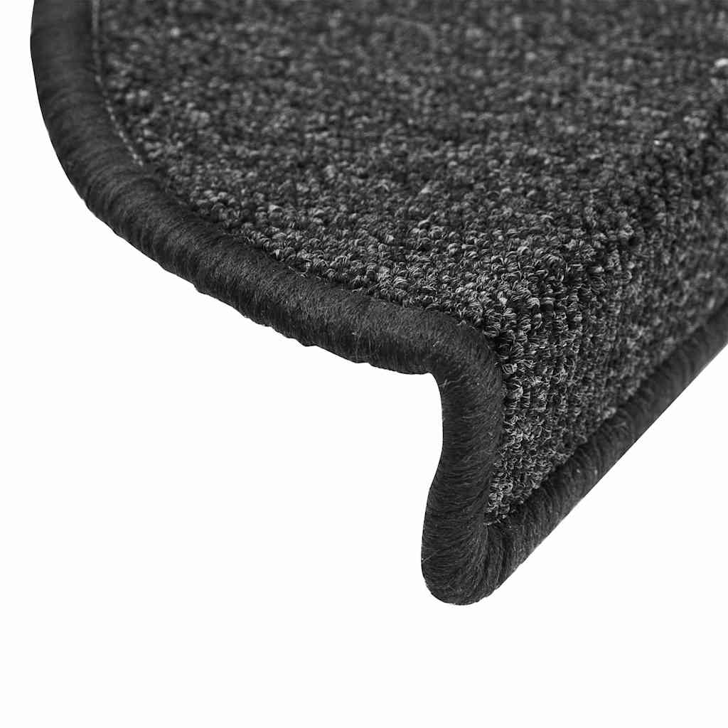 Prostirke za stepenice 20 kom 56x17x3 cm antracit poluokrugle